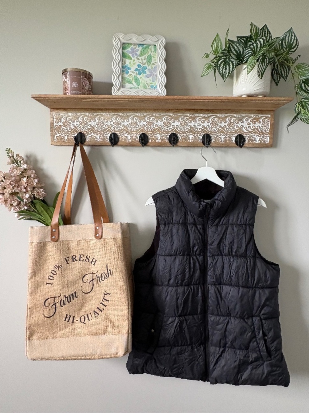 Black Puffer Vest